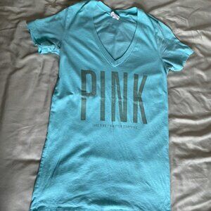 PINK Vibrant Seafoam Short Sleeve Sz Small